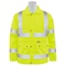 Deltaplus Hi-Vis Rain Coat, Polyester/Polyurethane Coating, High Visibility Lime, 6XL 61487 - alternate 1